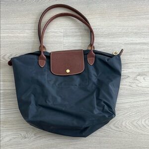 Longchamps Gray Tote Bag